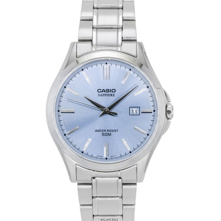 Casio Standard Analog Ruostumattomasta Teräksestä Vaaleansininen Kellotaulu MTS-115D-2A2V Miesten Kello