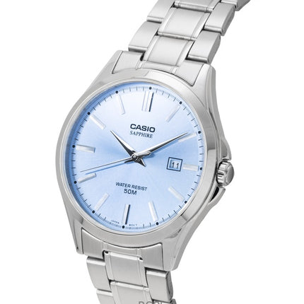 Casio Standard Analog Ruostumattomasta Teräksestä Vaaleansininen Kellotaulu MTS-115D-2A2V Miesten Kello