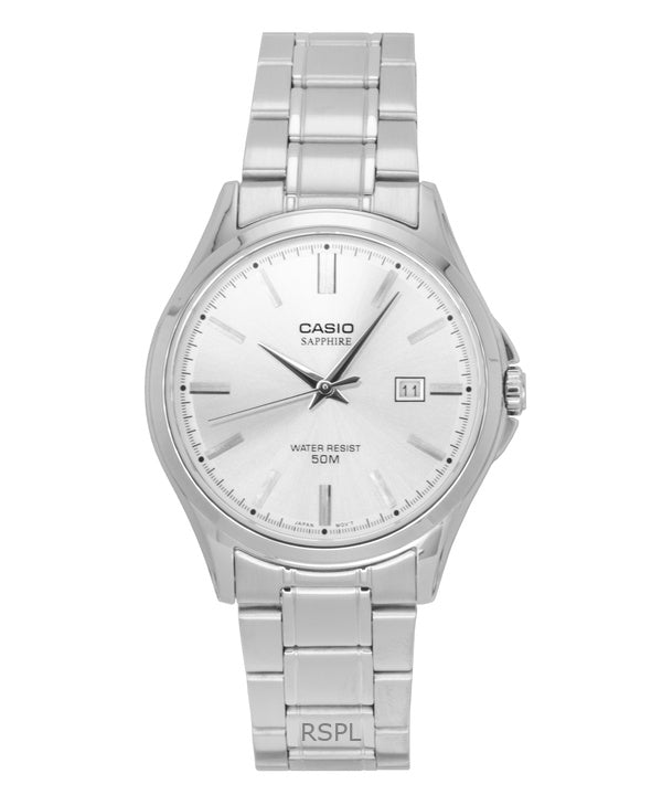 Casio Standard Analog Ruostumattomasta Teräksestä Hopeinen Kellotaulu MTS-115D-7AV Miesten Kello
