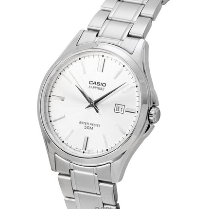 Casio Standard Analog Ruostumattomasta Teräksestä Hopeinen Kellotaulu MTS-115D-7AV Miesten Kello