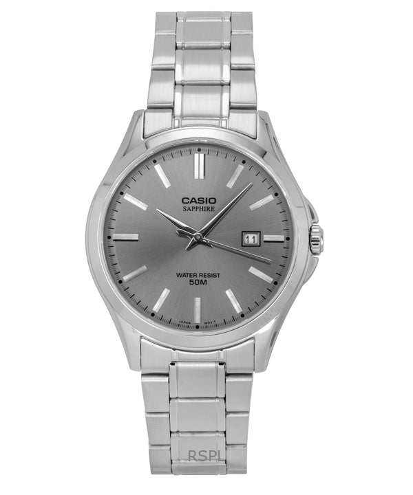 Casio Standard Analog Ruostumattomasta Teräksestä Harmaa Kellotaulu Quartz MTS-115D-8AV Miesten Kello