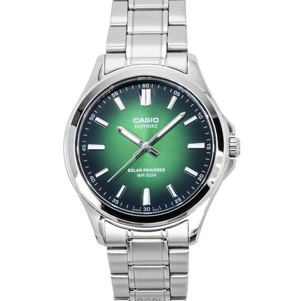 Casio Standard Analoginen ruostumattomasta teräksestä valmistettu vihreä kellotaulu MTS-RS100D-3AV miesten kello