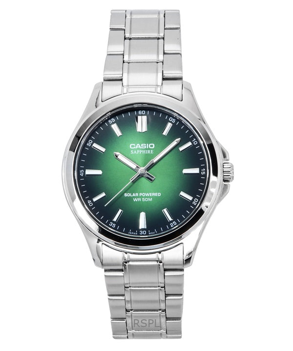Casio Standard Analoginen ruostumattomasta teräksestä valmistettu vihreä kellotaulu MTS-RS100D-3AV miesten kello