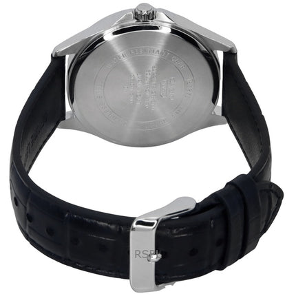Casio Standard Analoginen Nahkahihna Musta Kellotaulu Solar MTS-RS100L-1AV Miesten kello