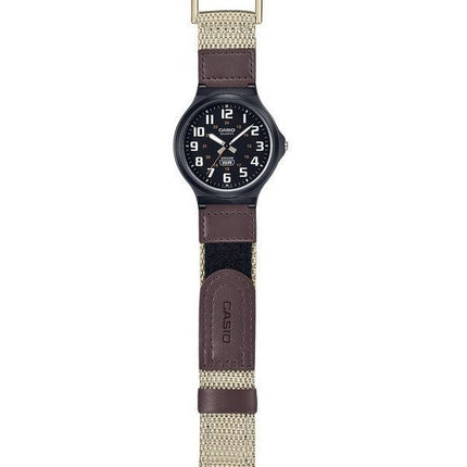 Casio Standard analoginen kangashihna musta kellotaulu kvartsi MW-240B-5BV miesten kello