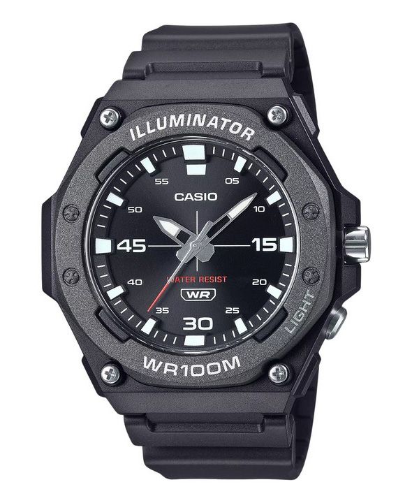 Casio Standard Analoginen Hartsihihna Musta Kellotaulu Kvartsi MW-620H-1A 100M Miesten kello