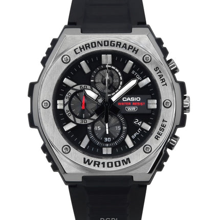 Casio Standard analoginen kronografihartsihihna musta kellotaulu kvartsi MWA-300H-1AV 100M miesten kello