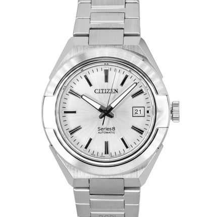 Citizen Series 8 ruostumattomasta teräksestä valmistettu hopeinen kellotaulu automaattinen NA1000-88A 100M miesten kello