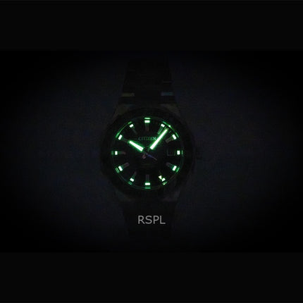 Citizen Series 8 GMT ruostumattomasta teräksestä valmistettu musta kellotaulu automaattinen NB6031-56E 100M miesten kello