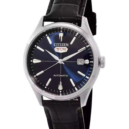 Citizen automaattinen nahkaranneke, sininen kellotaulu NH8390-20L miesten kello