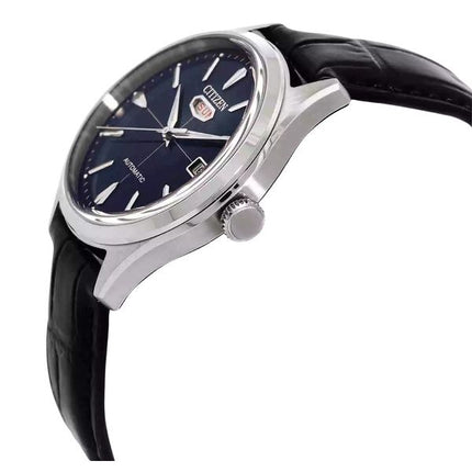 Citizen automaattinen nahkaranneke, sininen kellotaulu NH8390-20L miesten kello