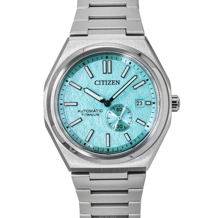 Citizen Zenshin Super Titanium -kellotaululla ja sinihomevärillä varustettu automaattinen NJ0180-80M miesten kello