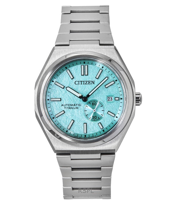 Citizen Zenshin Super Titanium -kellotaululla ja sinihomevärillä varustettu automaattinen NJ0180-80M miesten kello