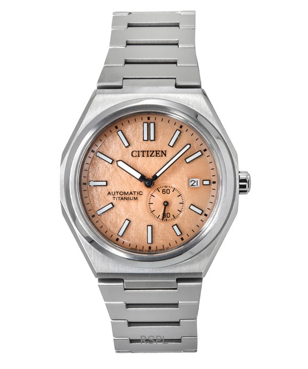 Citizen Zenshin Super Titanium Orange Kellotaulu Automaattinen NJ0180-80Z 100M Miesten kello