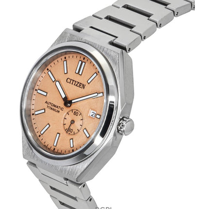 Citizen Zenshin Super Titanium Orange Kellotaulu Automaattinen NJ0180-80Z 100M Miesten kello