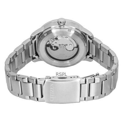 Citizen Urban Military ruostumattomasta teräksestä valmistettu musta kellotaulu automaattinen NJ0190-51E 100M miesten kello