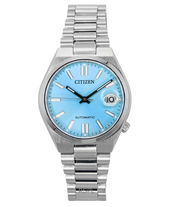 Citizen Tsuyosa ruostumattomasta teräksestä vaaleansininen kellotaulu automaattinen NJ0200-50L miesten kello