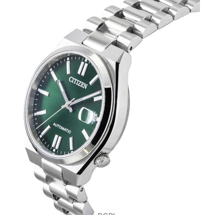 Citizen Tsuyosa ruostumattomasta teräksestä valmistettu vihreä kellotaulu automaattinen NJ0200-50X unisex-kello
