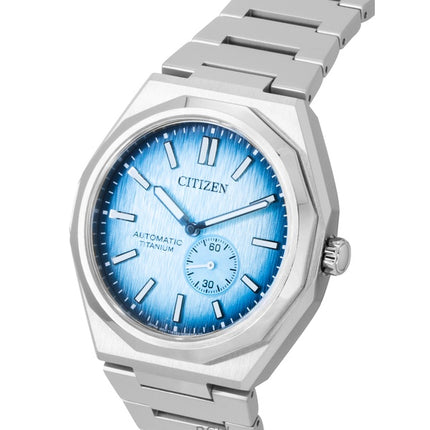 Citizen Zenshin 60 Super Titanium -kello, vaaleansininen kellotaulu, automaattinen, NK5020-58L, 100M miesten kello