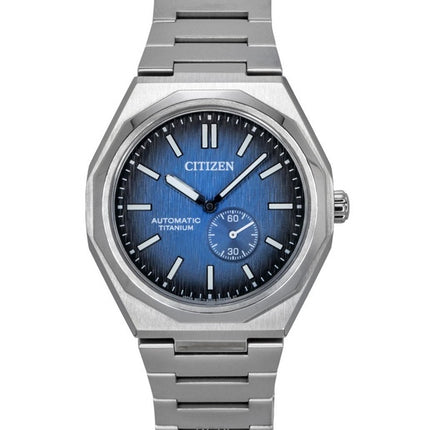 Citizen Zenshin 60 Super Titanium tummansininen soittaa automaattinen NK5020-58M 100M miesten kello