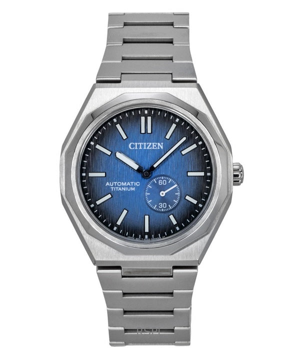 Citizen Zenshin 60 Super Titanium tummansininen soittaa automaattinen NK5020-58M 100M miesten kello