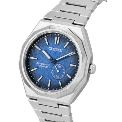 Citizen Zenshin 60 Super Titanium tummansininen soittaa automaattinen NK5020-58M 100M miesten kello