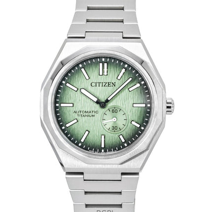 Citizen Zenshin 60 Super Titanium Green Dial Automatic NK5020-58X 100M miesten kello