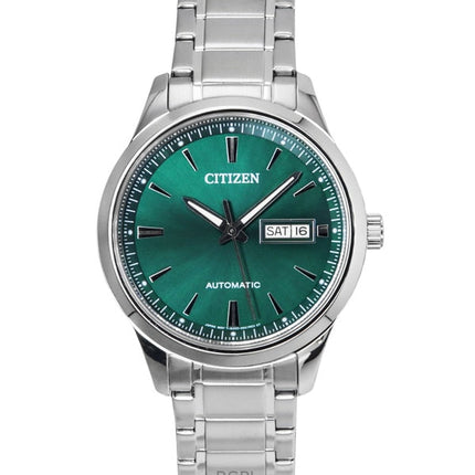 Citizen NY4058-79X ruostumattomasta teräksestä valmistettu vihreä kellotaulu automaattinen miesten kello
