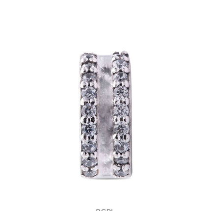 Pandora Sterling-hopeahela kirkkaalla kuutiometrillä zirkoniakorulla P-798422C01 naisille