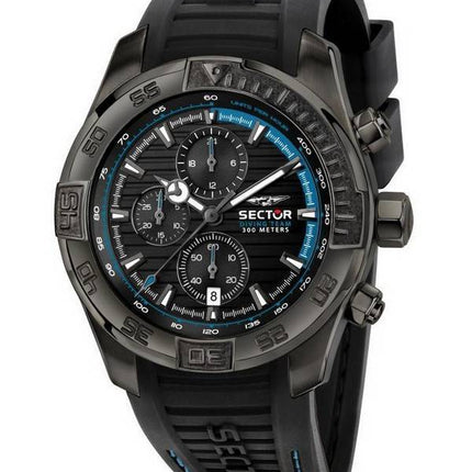Sector Diving Team Chronograph Silicon Strap Diver Quartz R3271635001 300M miesten kello