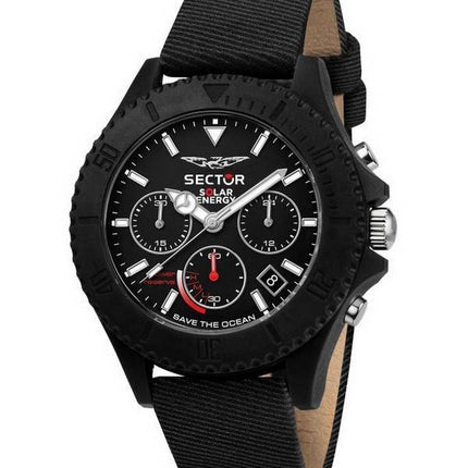 Sector Save The Ocean Chronograph Black Matt Dial Quartz R3271739002 Miesten kello