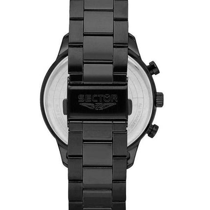 Sector 270 Chronograph ruostumaton teräs musta kellotaulu kvartsi R3273778001 miesten kello