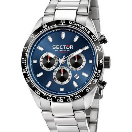 Sector 245 Chronograph Sininen kellotaulu ruostumattomasta teräksestä valmistettu kvartsi R3273786014 100M miesten kello