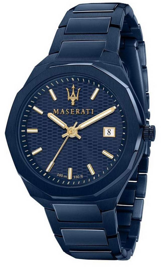 Maserati Blue Edition sininen kellotaulu ruostumattomasta terÃ¤ksestÃ¤ kvartsi R8853141002 miesten kello