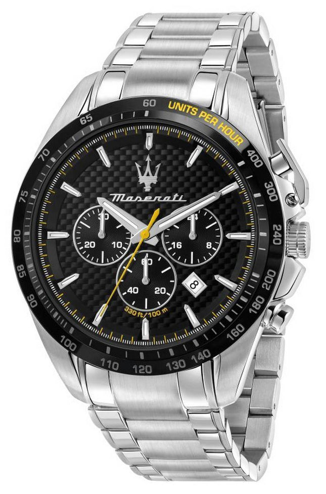 Maserati Successo Chronograph vihreä kellotaulu ruostumattomasta teräksestä valmistettu kvartsi R8873621017 miesten kello