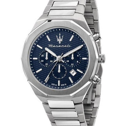 Maserati Stile Chronograph Blue Dial Quartz R8873642006 100M miesten kello