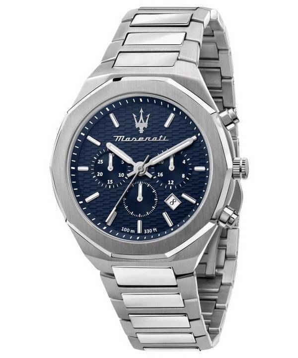 Maserati Stile Chronograph Blue Dial Quartz R8873642006 100M miesten kello