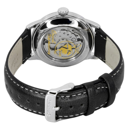 Orient Bambino Peanuts 75-vuotisjuhlamallin rajoitetun erän nahkaranneke, valkoinen kellotaulu, automaattinen RA-AC0M16S miesten kello