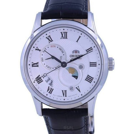 Orient Classic Auringon ja Kuun valkoinen kellotaulu RA-AK0008S10B RA-AK0008S30B miesten kello