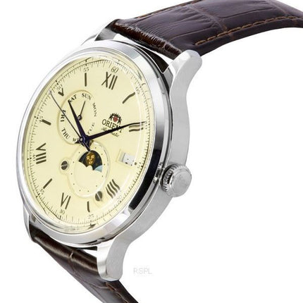 Orient Bambino Versio 9 Auringon ja Kuun vaiheen samppanjakello, automaattinen RA-AK0803Y10B RA-AK0803Y30B miesten kello