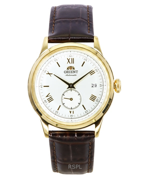 Orient Bambino Versio 2 Small Seconds nahkahihna hopea kellotaulu automaattinen RA-AP0106S miesten kello
