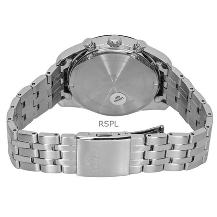 Orient Contemporary Chronograph ruostumattomasta teräksestä valmistettu laivastonsininen kellotaulu RA-TX0303L kvartsi miesten kello