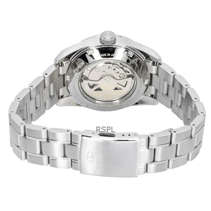 Orient Star nykyaikainen ruostumattomasta teräksestä valmistettu jäänsininen kellotaulu automaattinen RE-AU0109L 100M miesten kello