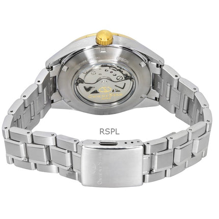 Orient Star Contemporary ruostumattomasta teräksestä valmistettu luuranko samppanjakelloautomaatti RE-AV0124G 100M miesten kello