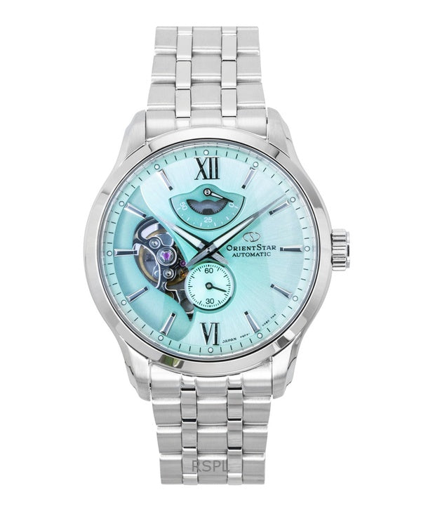 Orient Star Contemporary Limited Edition Open Heart Mint Green Automatic RE-AV0B11E 100M miesten kello