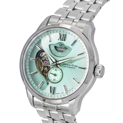 Orient Star Contemporary Limited Edition Open Heart Mint Green Automatic RE-AV0B11E 100M miesten kello