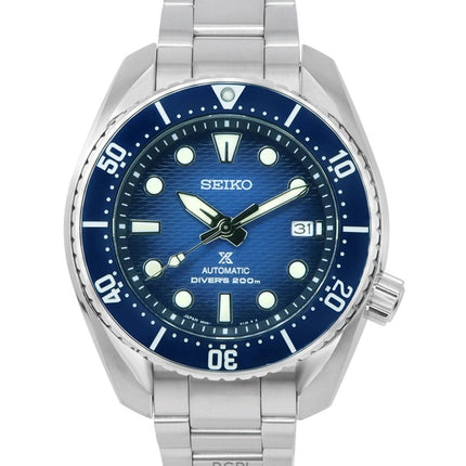 Kunnostettu Seiko Prospex Sea King Sumo -sininen kellotaulu automaattinen sukeltajan SPB321J1 200M miesten kello