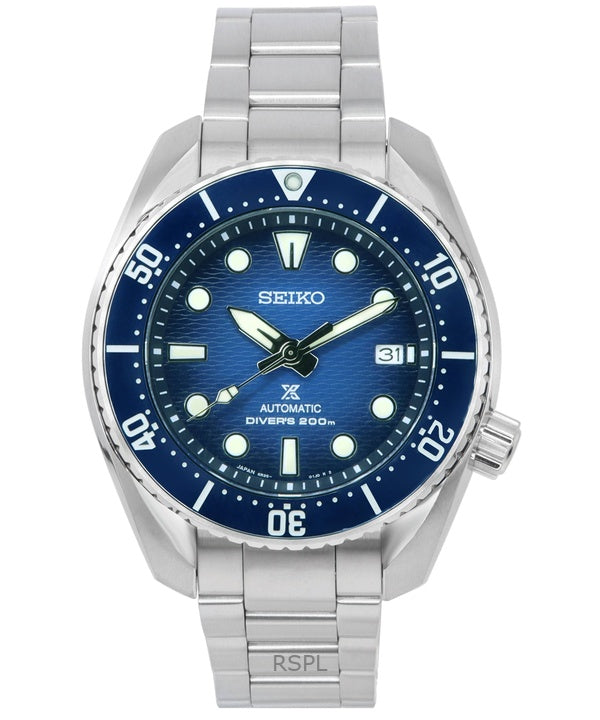 Kunnostettu Seiko Prospex Sea King Sumo -sininen kellotaulu automaattinen sukeltajan SPB321J1 200M miesten kello