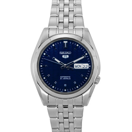 Kunnostettu Seiko 5 tummansininen kellotaulu automaattinen SNK357K1 miesten kello