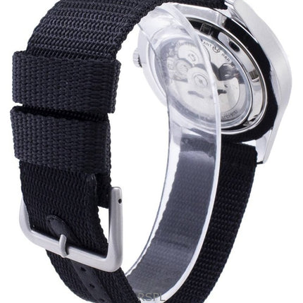 Kunnostettu Seiko mustalla soittamalla automaattinen urheilullinen SNZG15J1 miesten kello